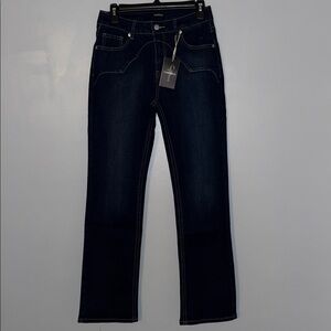 Flamingals Dark Blue Straight Leg Jeans